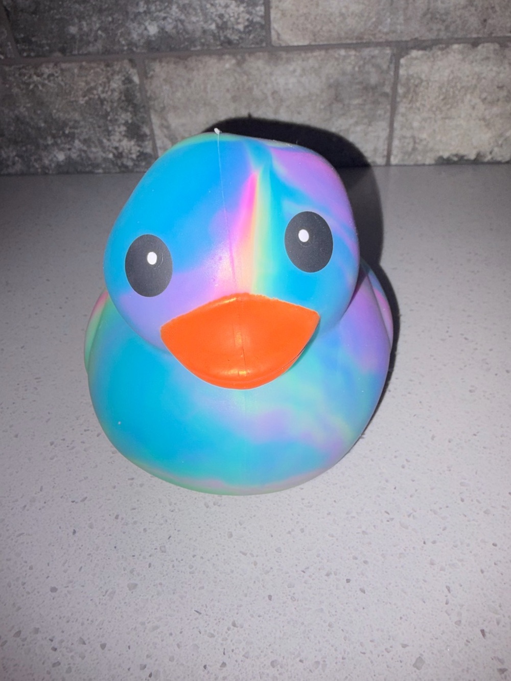 JUMBO BLUE DUCK SQUISHY TIE DYE SQUEEEZY